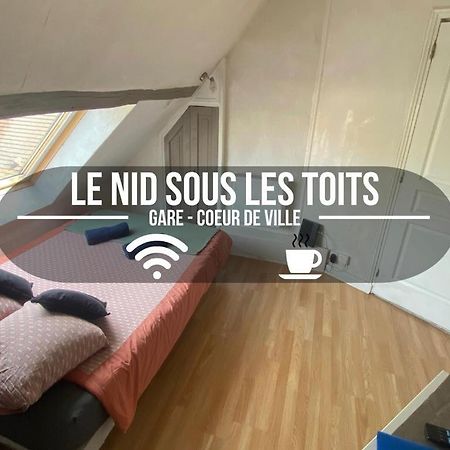Le Nid Sous Les Toits - Fibre Wi Fi - Coeur De Ville Historique - Gare Troyes Ngoại thất bức ảnh